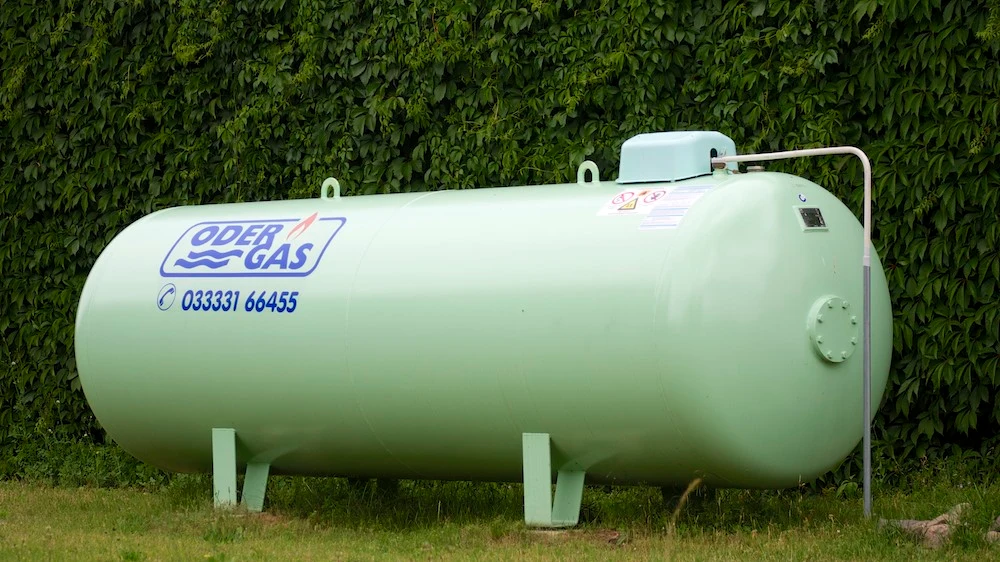 Oberirdische Tankanlage für eine sichere und flexible Flüssiggasversorgung.