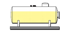 Tankvariante 1eine Zeichnung von einem Tank der über der Erde steht